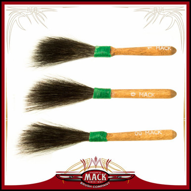 Set 3 Size 00-1 Sword Striper Series 20 Squirrel Hair Pinstripe Brush - Mycitystee
