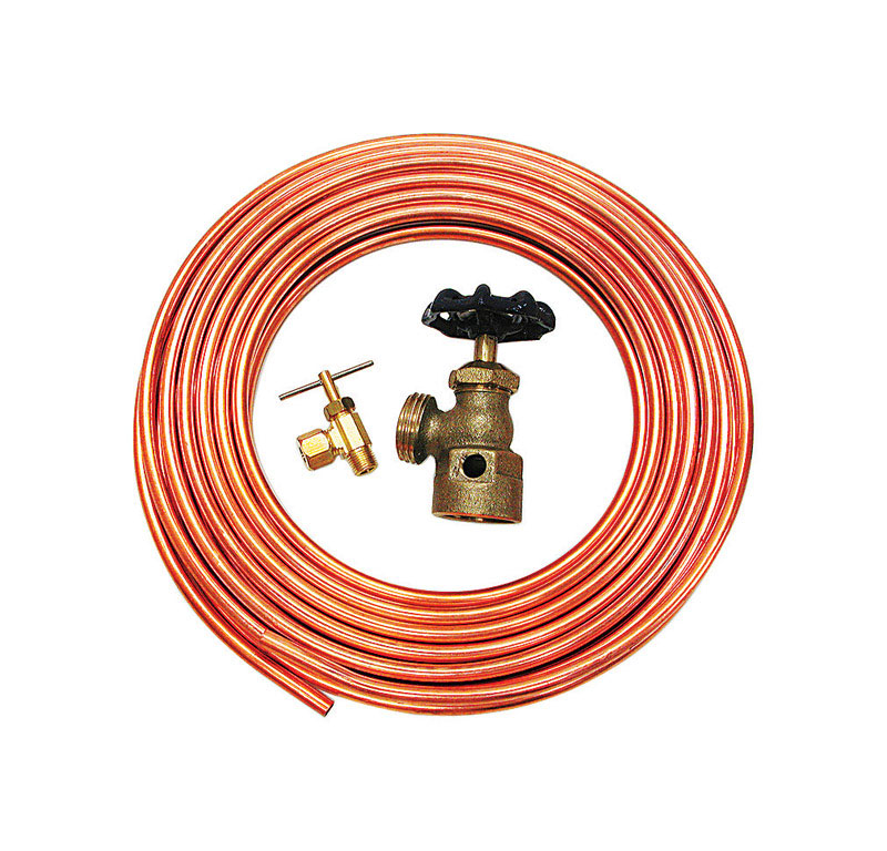 Dial 1/4 in. H X 1/4 in. W Orange Rubber Copper Tube Hook-Up Kit - Mycitystee