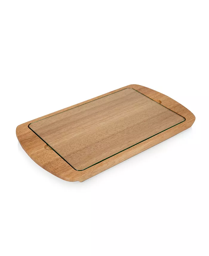 Picnic Time Toscanaandreg by Billboard Glass Top Serving Tray - Mycitystee