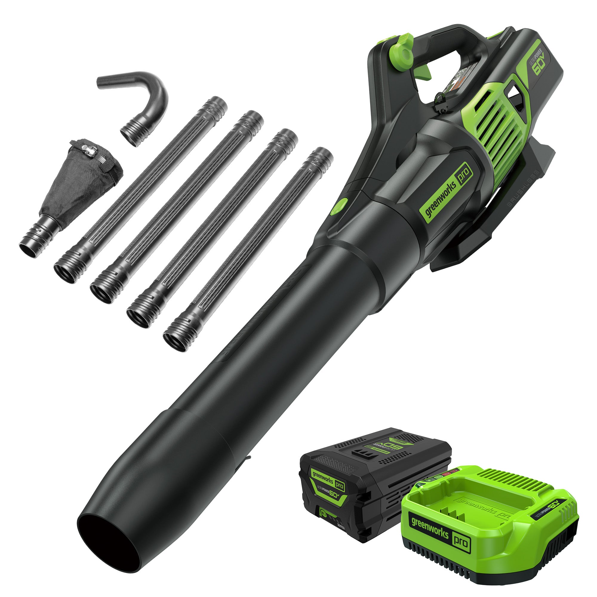 60V 610 CFM Cordless Battery Leaf Blower  Gutter Cleaning Kit Combo K - Mycitystee
