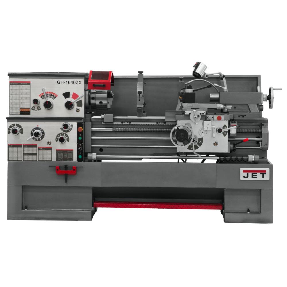 JET Gear Head 16 x 40 ZX Lathe with Newall DP700L DRO Installed 321138 from JET - Mycitystee