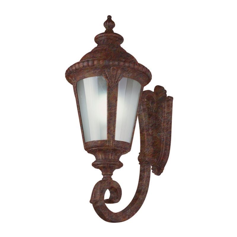 Cambridge Rust Finish Outdoor Wall Lantern With a Seeded Shade Shopping - The Best Deals on Outdoor Wall Lanterns | 17169630 - Mycitystee