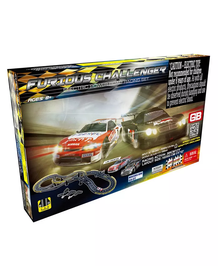 PonyCycle Furious Challenger Road Racing Slot Car Set - Electric Powered - Mycitystee