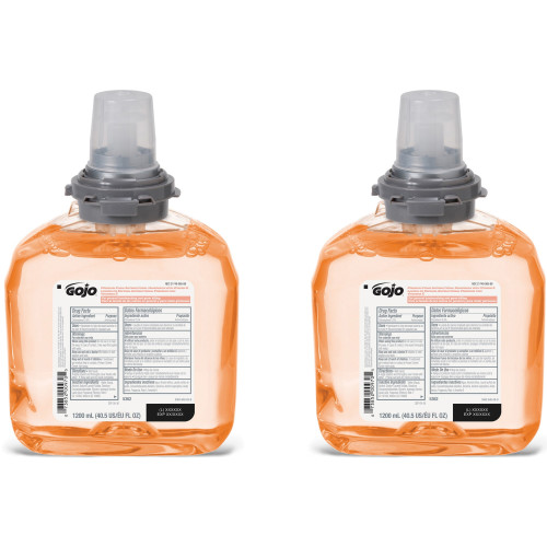 GOJO Premium Foam Antibacterial Hand Wash， Fresh Fruit Scent， 1，200 mL， 2/Carton (536202) - Mycitystee
