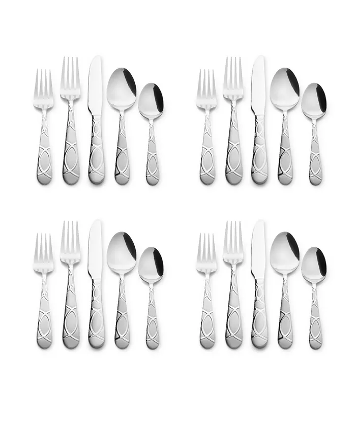 Kitchinox Lily Frost 20-Piece Set， Service for 4 - Mycitystee