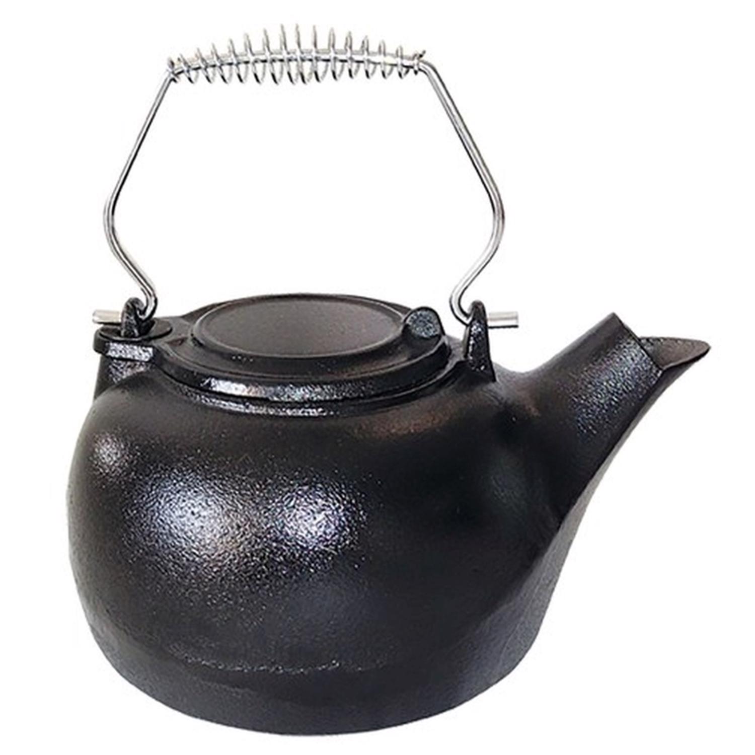 US Stove Black Cast Iron 3 qt Kettle Steamer - Mycitystee