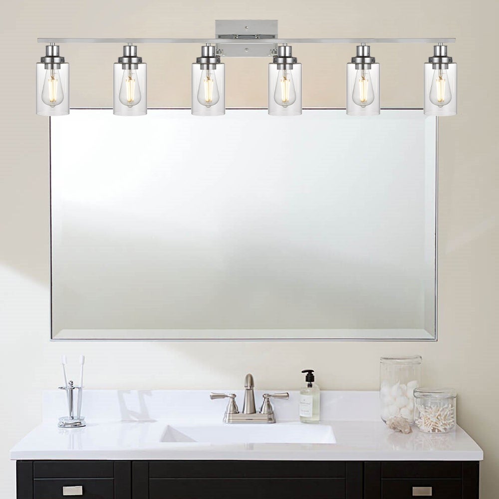 Modern 6-lights Vanity Lighting Fixture for Bathroom - Mycitystee