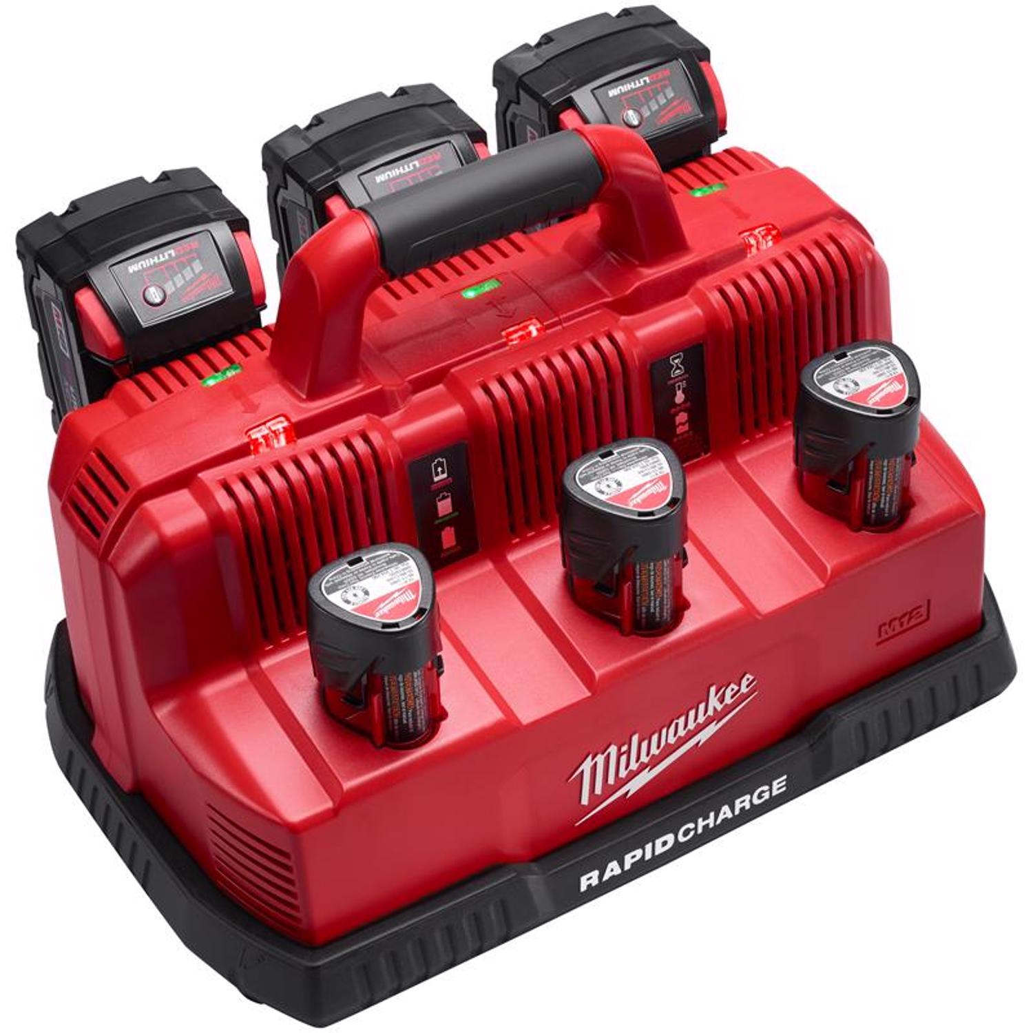 Milwaukee M18/M12 18 V Lithium-Ion 6-Port Rapid Charging Station 1 pc - Mycitystee