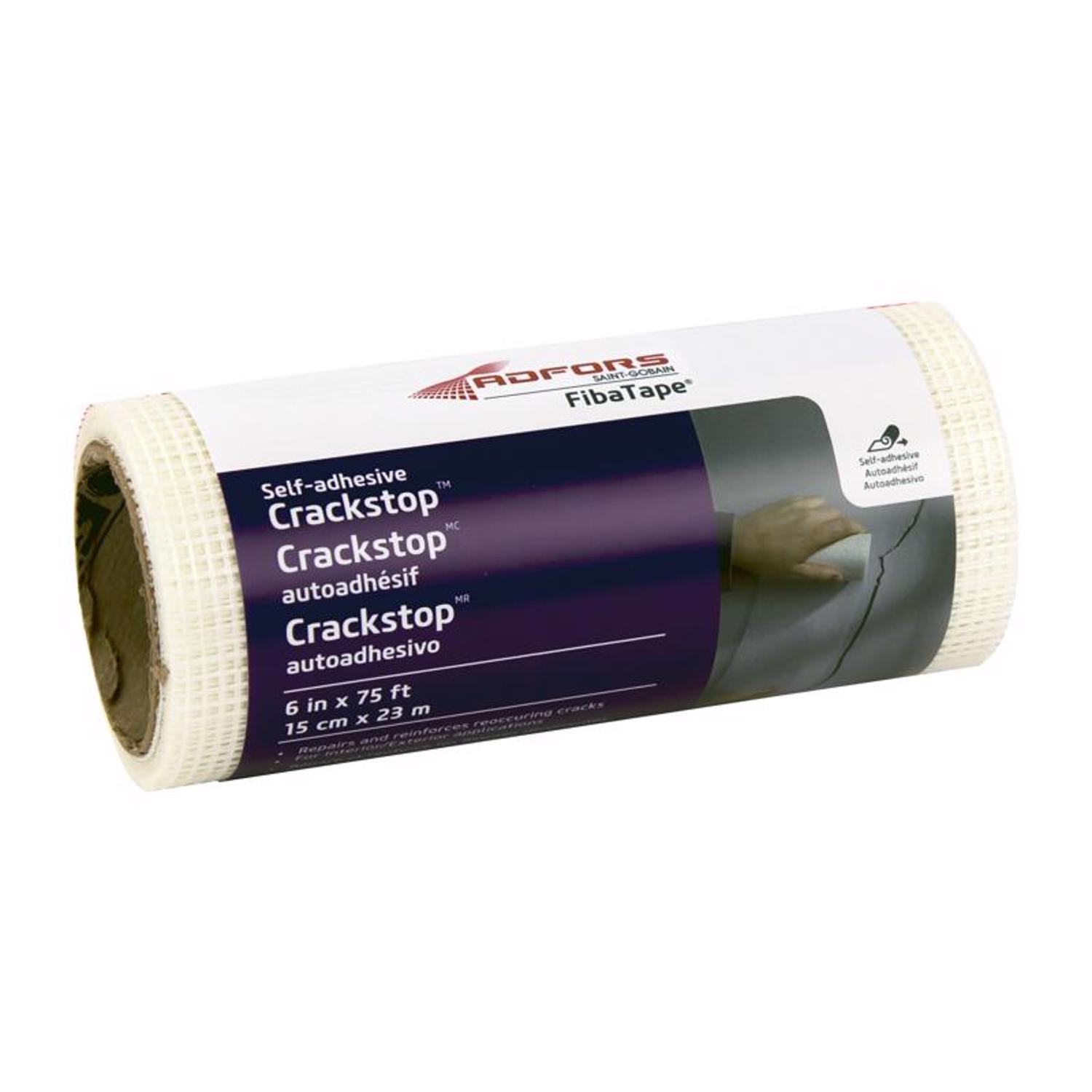 Saint-Gobain ADFORS FibaTape 75 ft. L X 6 in. W Fiberglass Mesh White Self Adhesive Wall Repair Fabr - Mycitystee