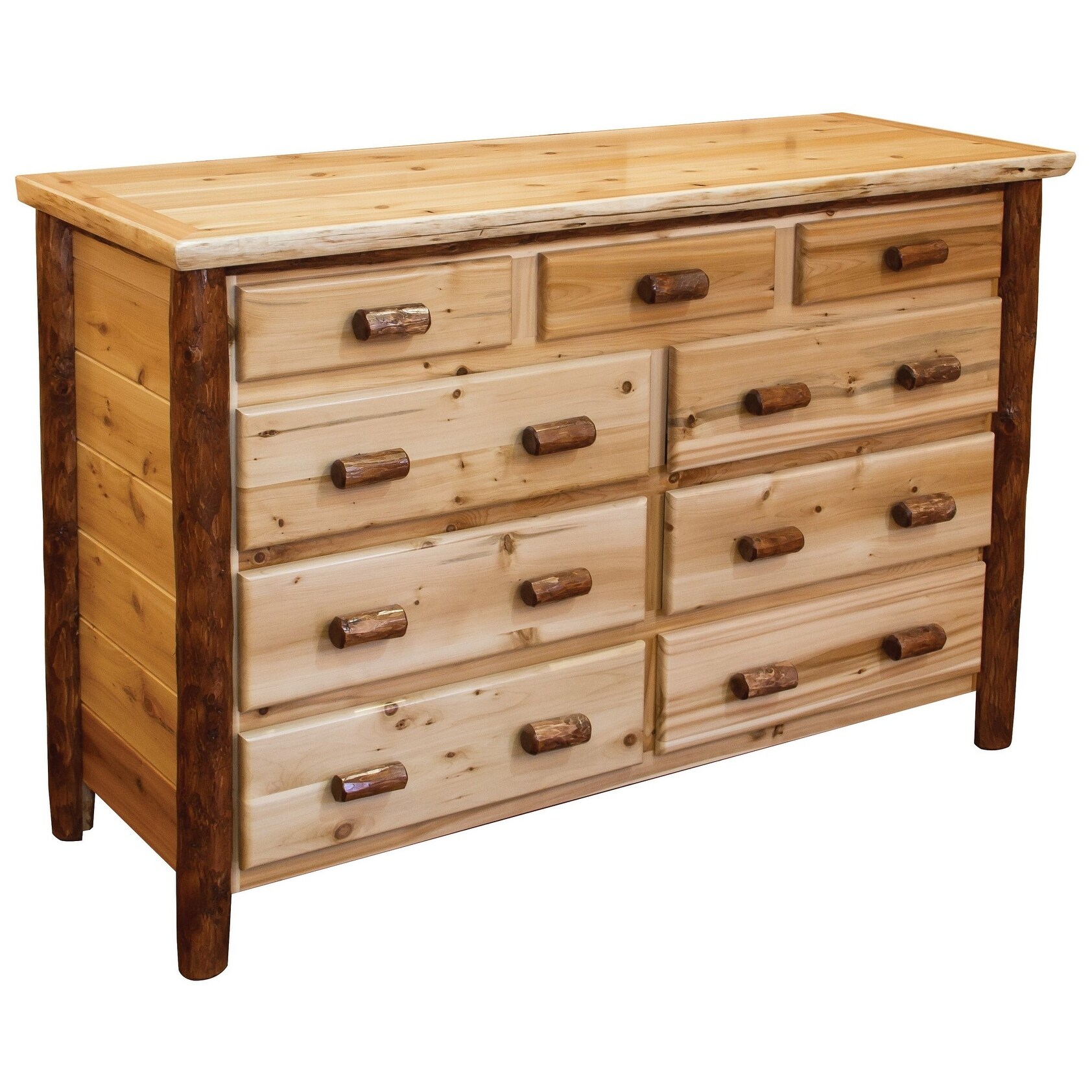 Two-Tone White Cedar - 9-Drawer Dresser - - 35179843 - Mycitystee