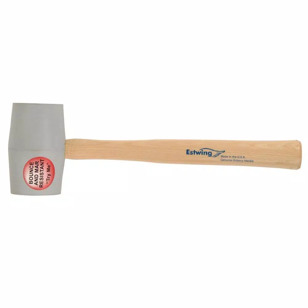 Estwing 12 oz. Deadhead Non Marring Rubber Mallet Hickory Handle and#8211; XDC Depot - Mycitystee