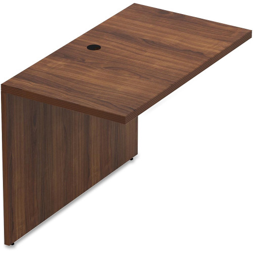 Lorell Chateau Series Mahogany Laminate Desking (34324) - Mycitystee