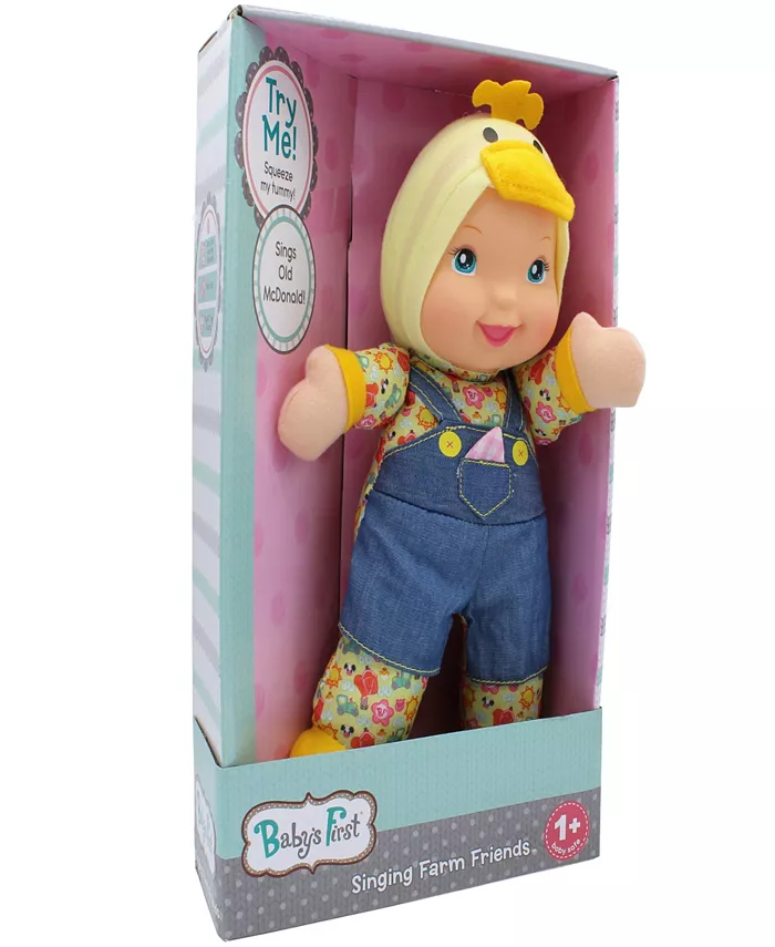 Baby's First by Nemcor Farm Animal Friends Duck Toy Doll - Mycitystee