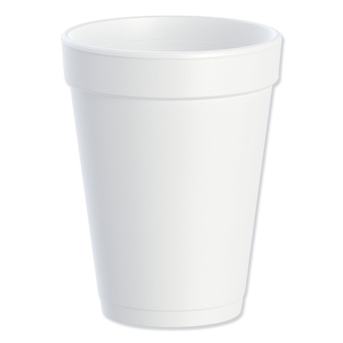 Dart Foam Drink Cups， 14 oz， White， 1，000/Carton (14J16) - Mycitystee