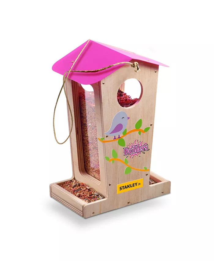 Red Tool Box Stanley Jr Tall Bird Feeder Diy Kit For Kids - Mycitystee