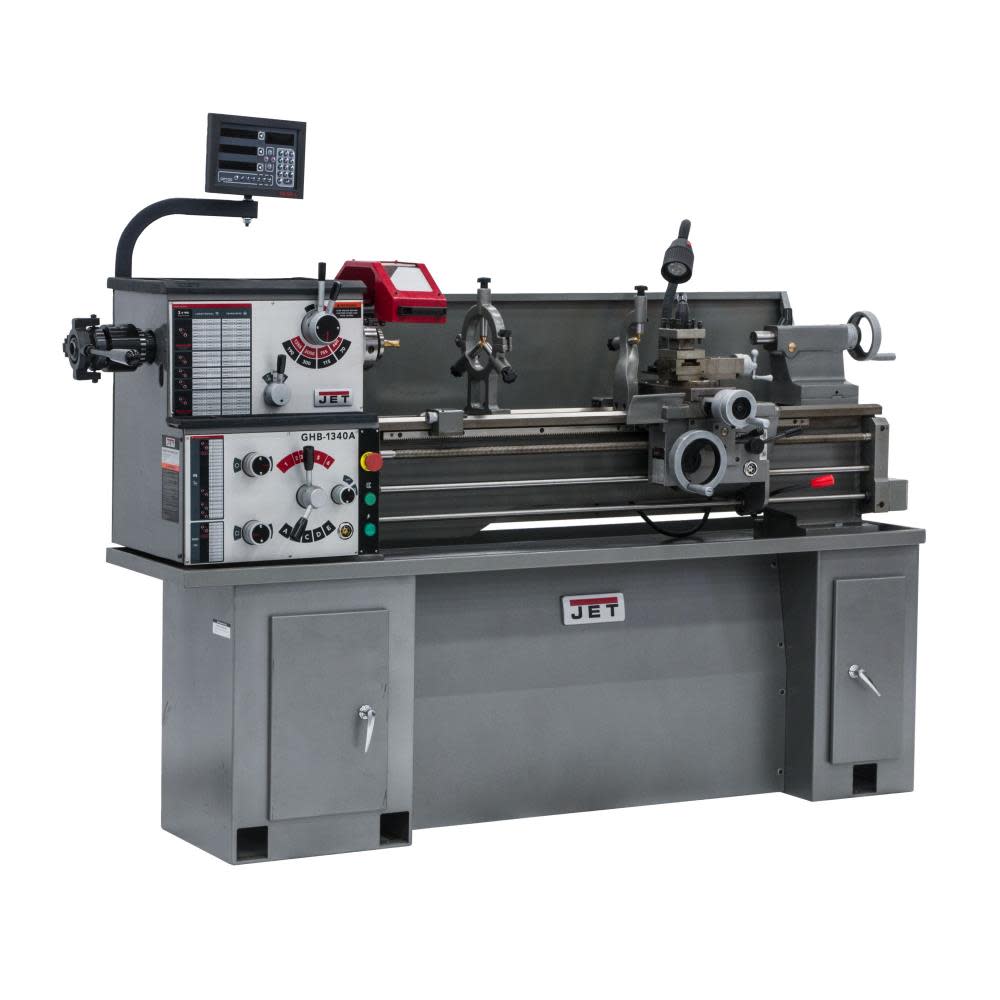 JET GHB-1340A Lathe with Newall DP700 DRO Installed 321131 from JET - Mycitystee