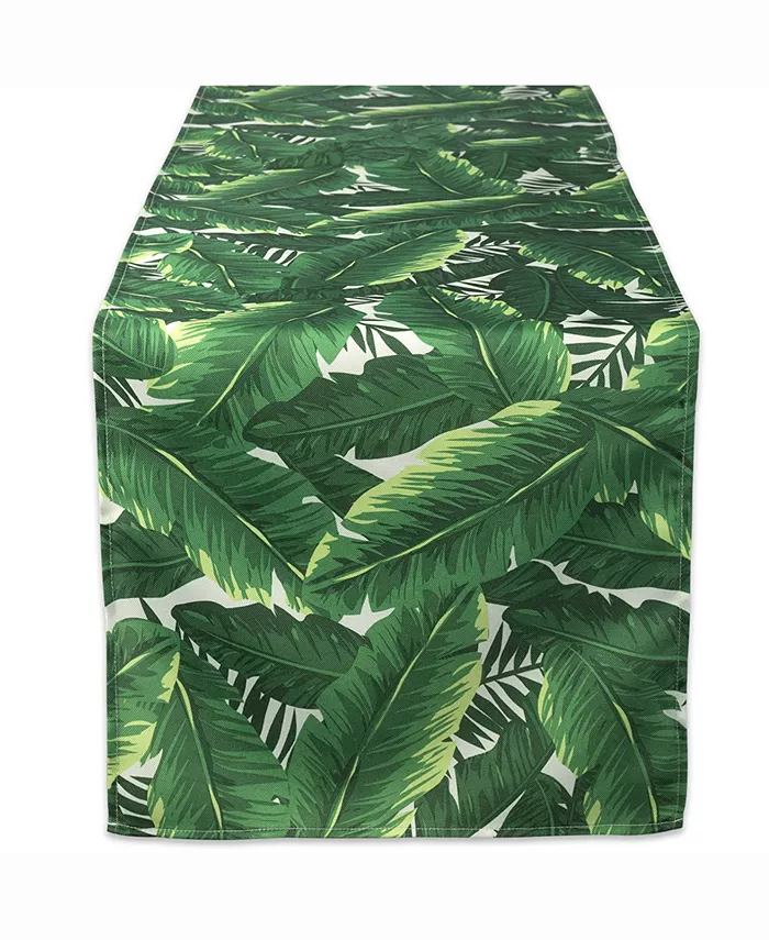 Design Imports Banana Leaf Outdoor Table Runner 14