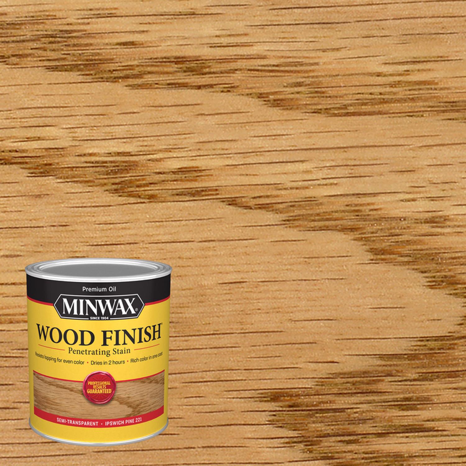 Minwax Wood Finish Semi-Transparent Ipswich Pine Oil-Based Penetrating Wood Stain 1 qt - Mycitystee