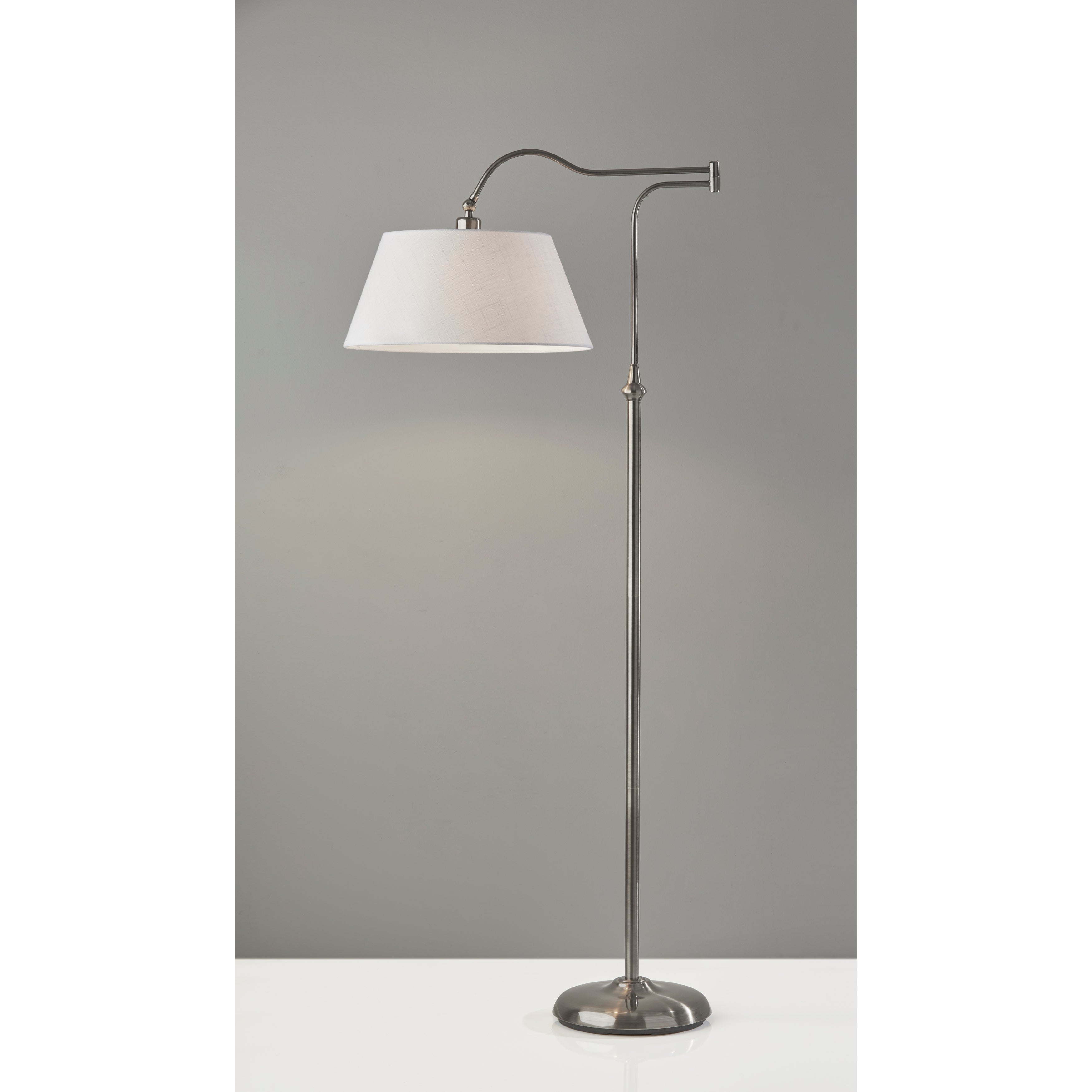 Adesso Antique Pewter Rodeo Floor Lamp - Mycitystee
