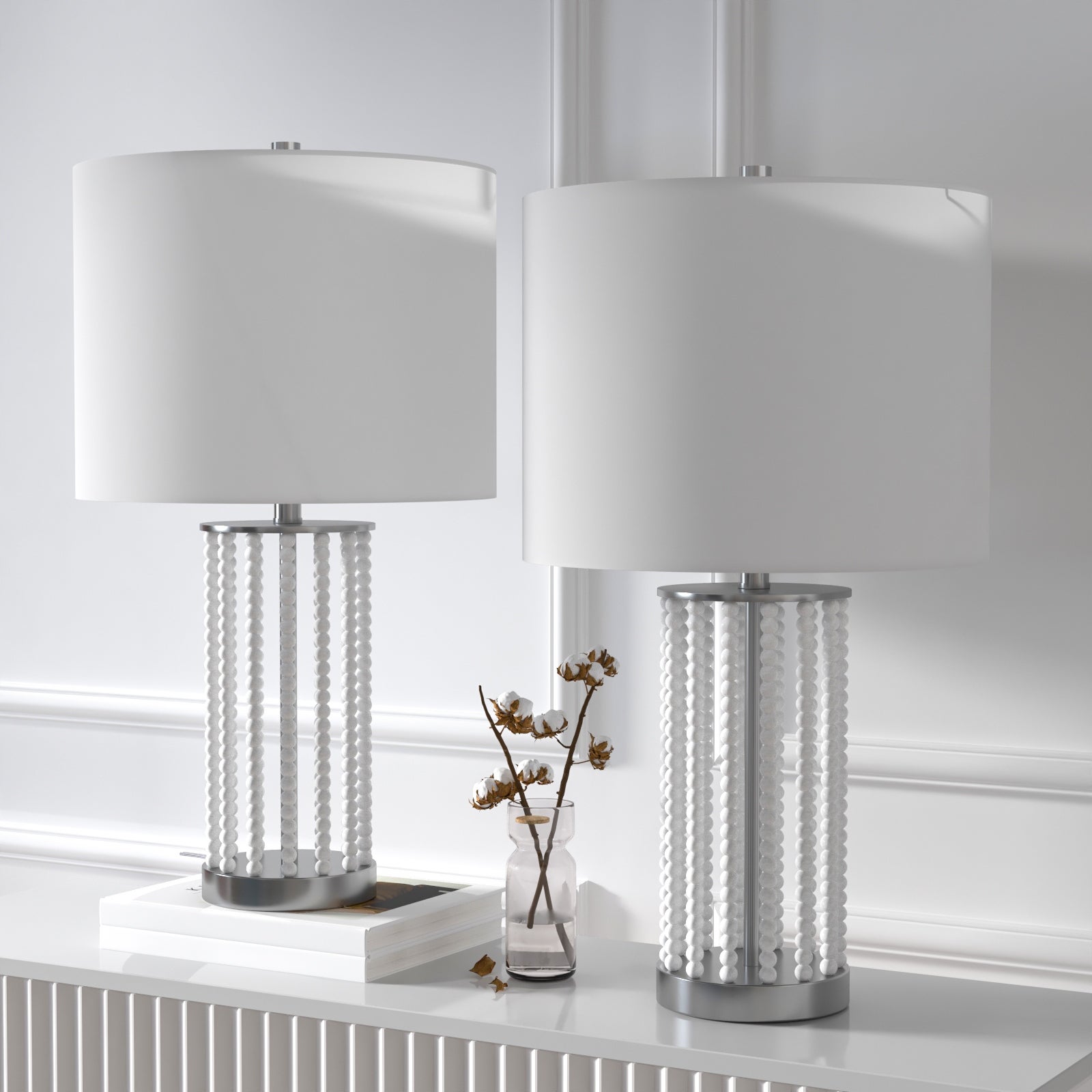 Wooden Pearls Table Lamp (Set of 2) - Mycitystee