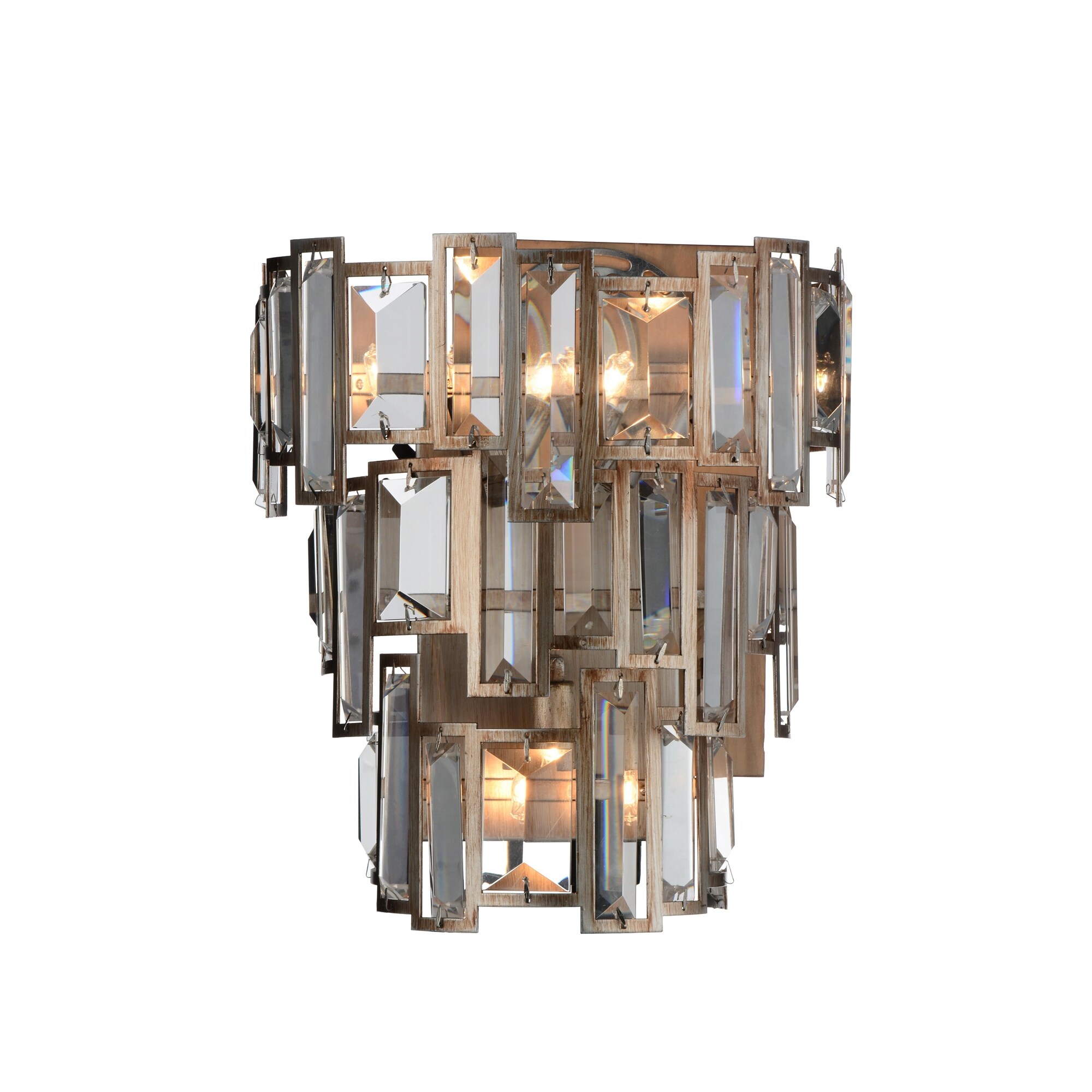 Quida 3 Light Wall Sconce With Champagne Finish - Mycitystee