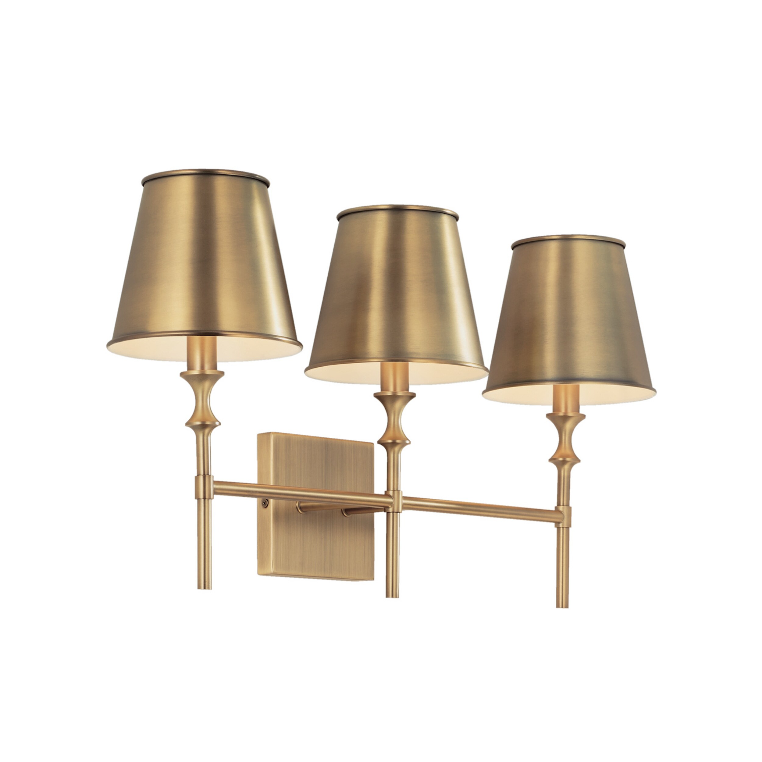 Whitney 3-light Aged Brass Bath/ Vanity Fixture - Mycitystee