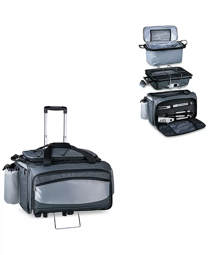 Picnic Time Onivaandreg by Vulcan Portable Propane Grill Cooler Tote with Trolley - Mycitystee