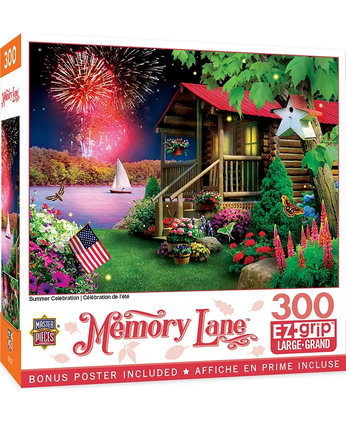 MasterPieces Puzzles Memory Lane - Summer Celebration 300 Piece Puzzle By Alan Giana - Mycitystee