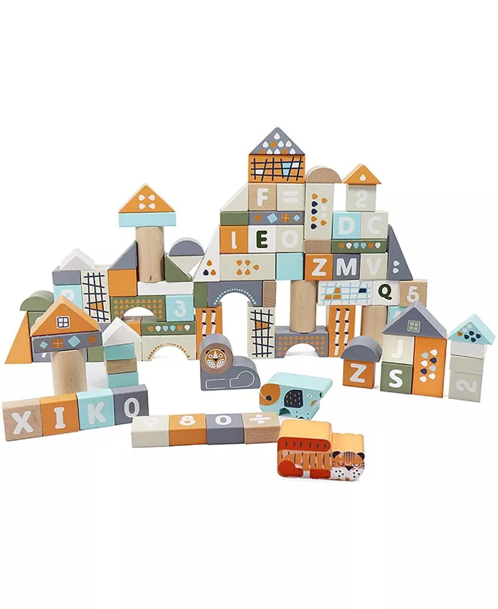 Leo Friends Count Spell Blocks Set for Toddlers 101 Pieces - Mycitystee
