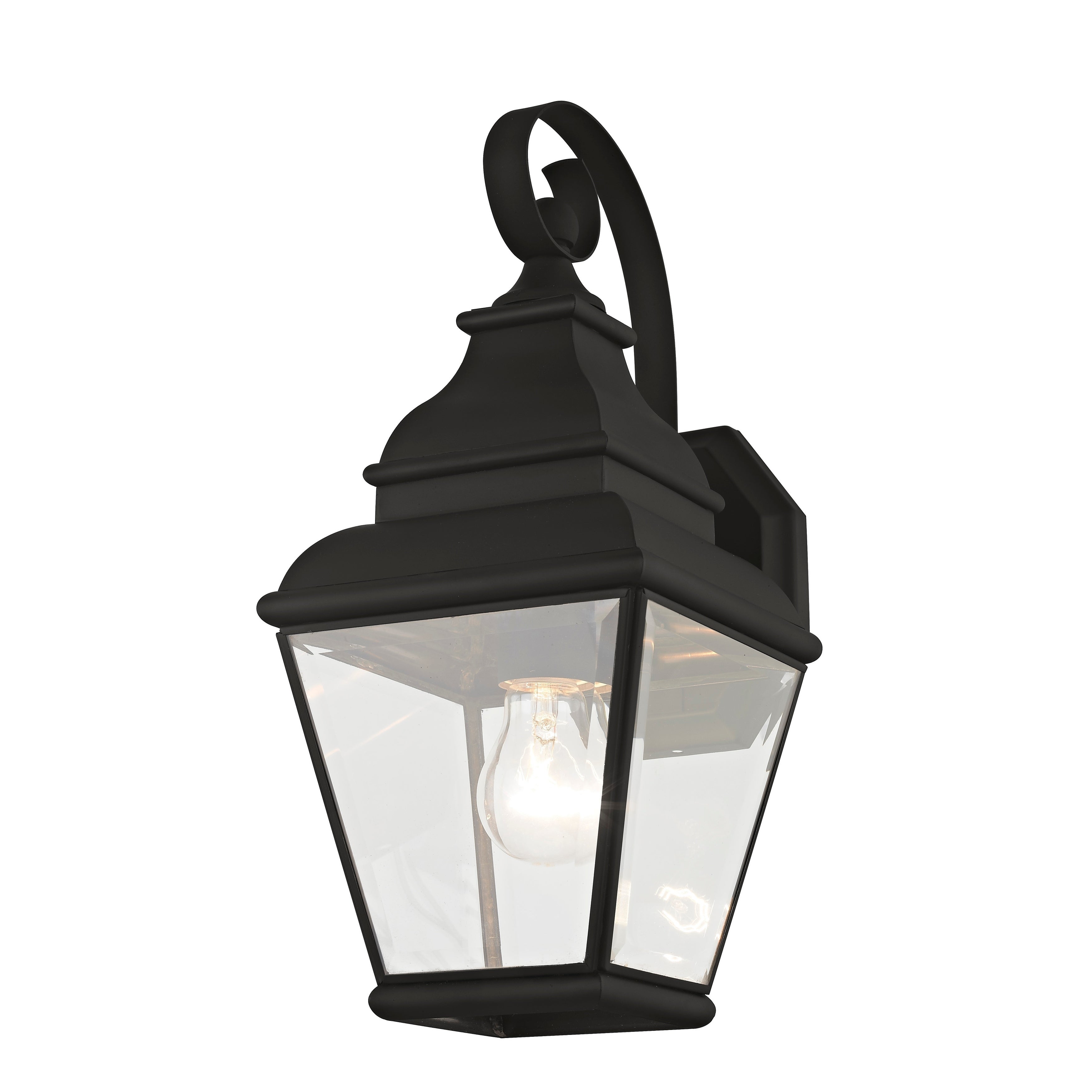 Livex Lighting Exeter 1-Light Black Outdoor Wall Lantern - 6.5