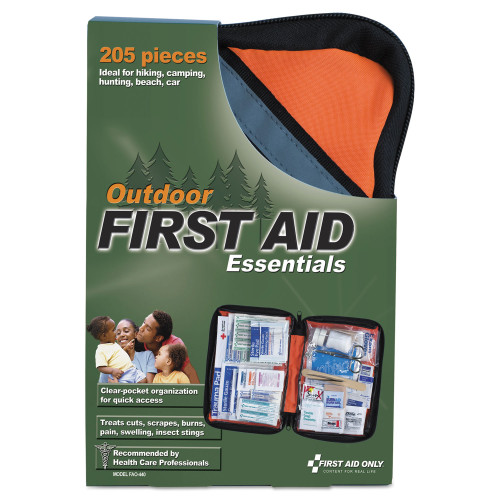 First Aid Only Outdoor Softsided First Aid Kit for 10 People， 205 Pieces， Fabric Case (440) - Mycitystee