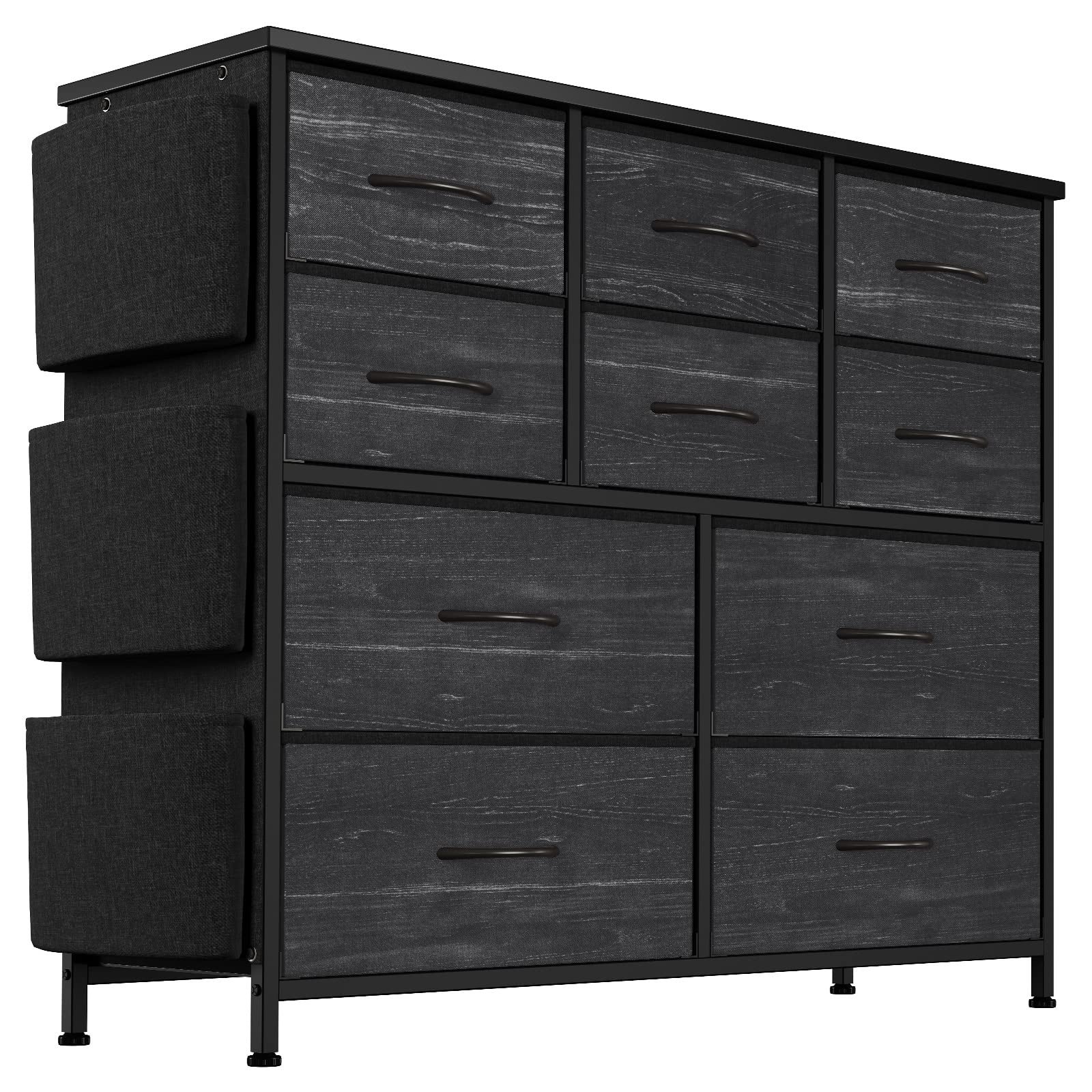 Dresser for Bedroom with 10 Drawer， Dressers and Chests of Drawers for Hallway， Entryway， Storage Organizer Unit with Fabric - - 37668199 - Mycitystee