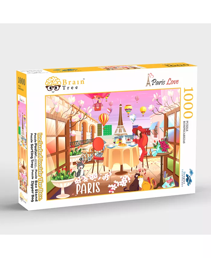 Brain Tree Games Paris Love 1000 Piece Jigsaw Puzzle - Mycitystee
