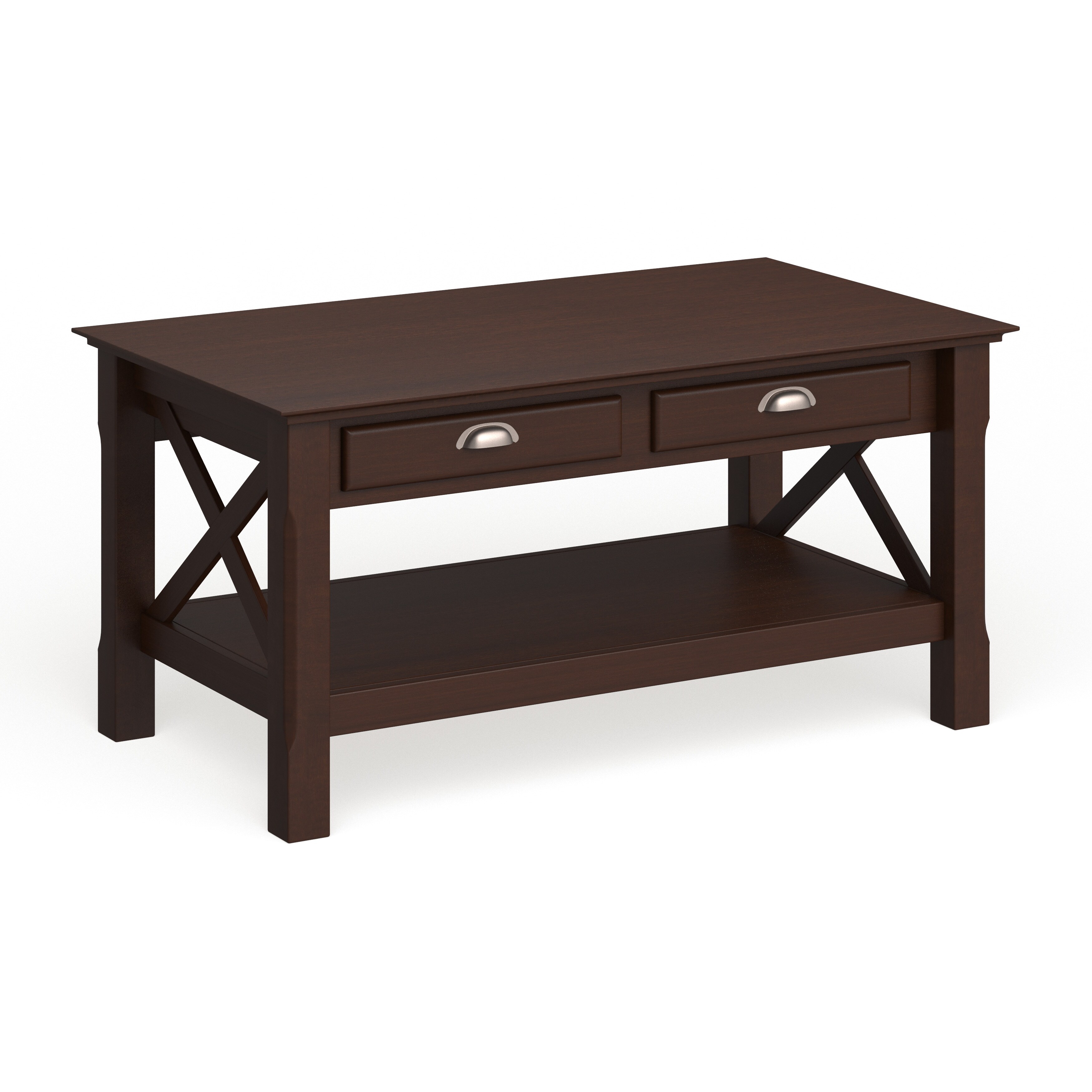 Porch and Den Melwood X-design 2-drawer Coffee Table - Mycitystee