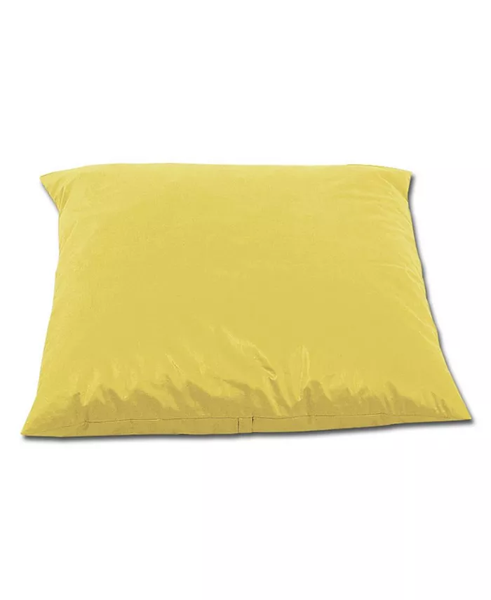 Children's Factory Inc Kaplan Early Learning Jumbo Pillow with Removable Cotton Chintz Cover - Yellow - Mycitystee