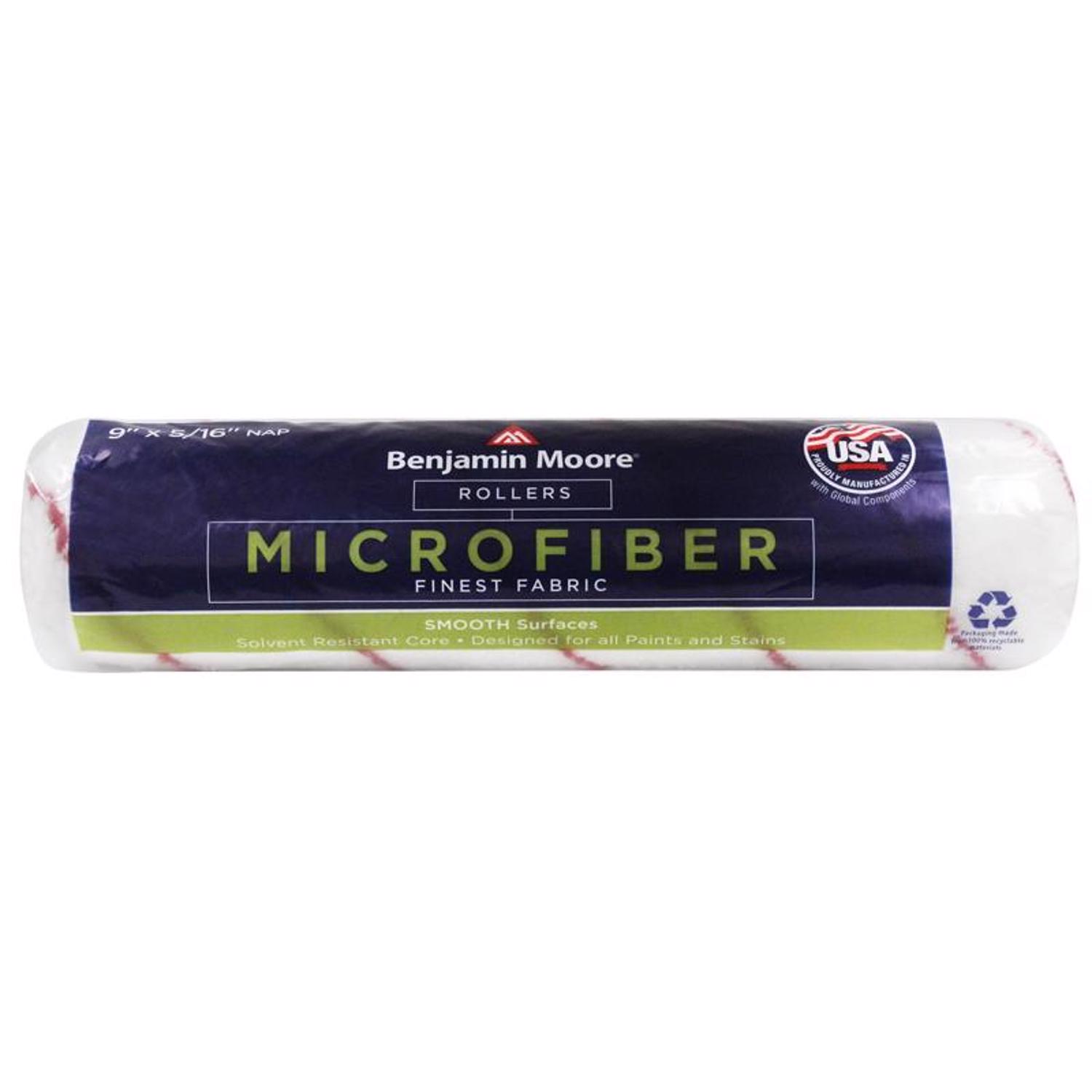 Benjamin Moore Microfiber 9 in. W X 5/16 in. Regular Roller 1 pk - Mycitystee