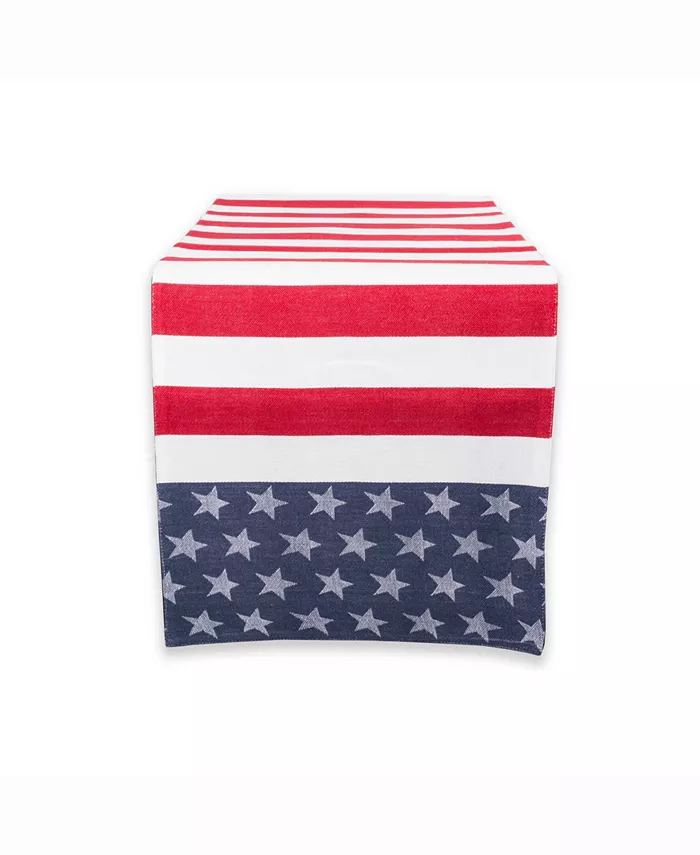 Design Imports Stars and Stripes Table Runner 14