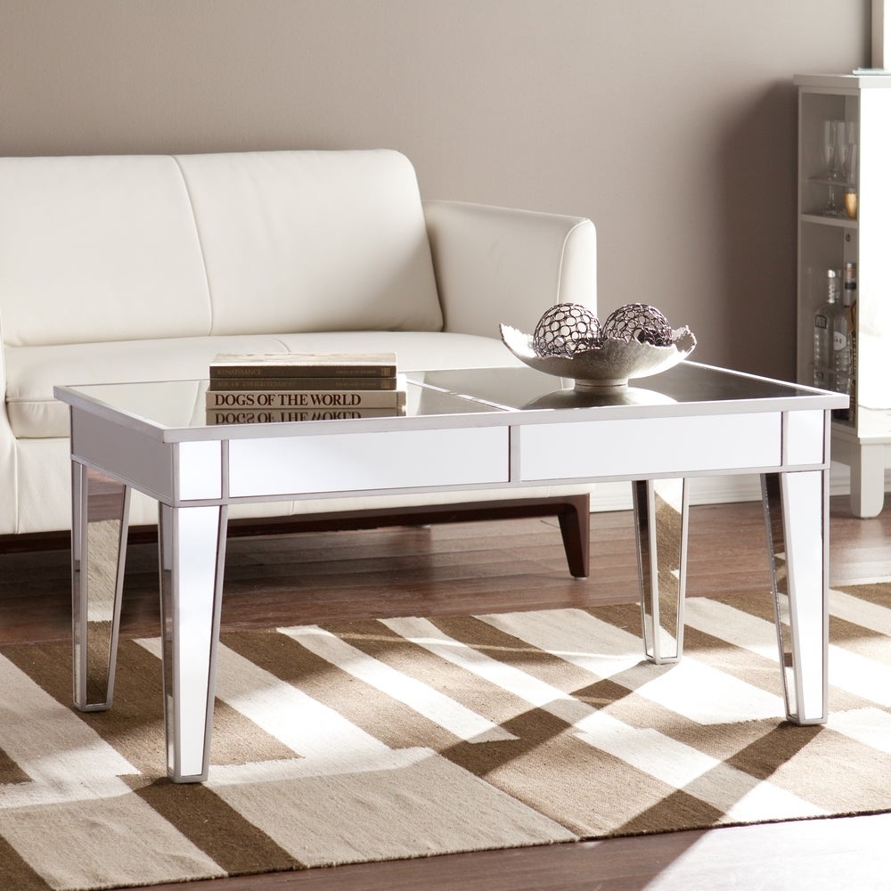 SEI Furniture Upton Home Dalton Mirrored Coffee Table - Mycitystee