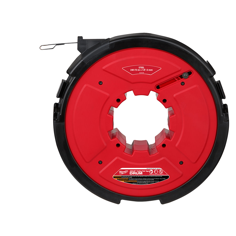 M18 FUEL™ Angler™ 240and#8242; x 1/8 Steel Pulling Fish Tape Drum - Mycitystee
