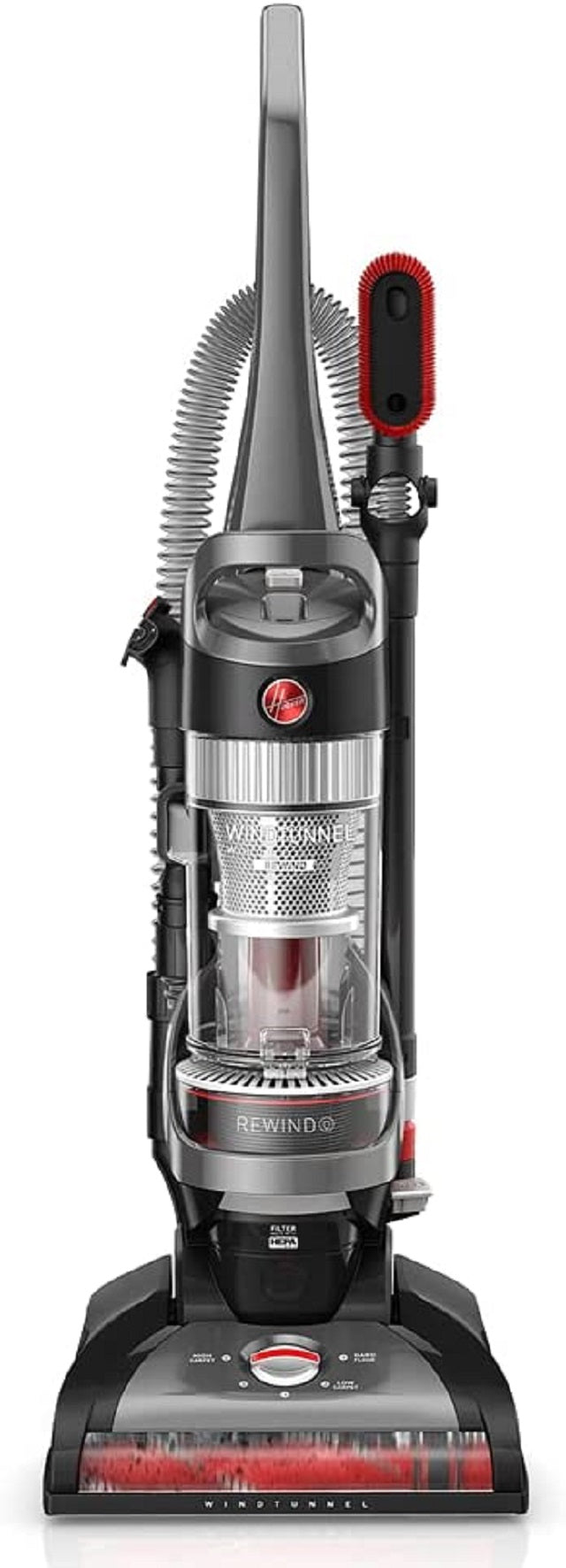 Hoover UH71350 WindTunnel Cord Rewind Upright Bagless Vacuum Black - Mycitystee