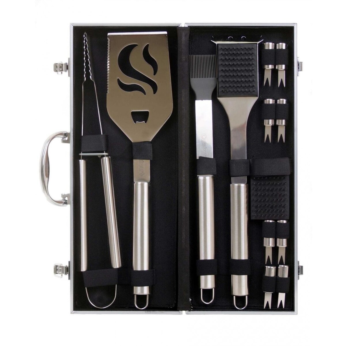 Cuisinart 14-Piece Deluxe Stainless Steel Grill Tool Set - Mycitystee