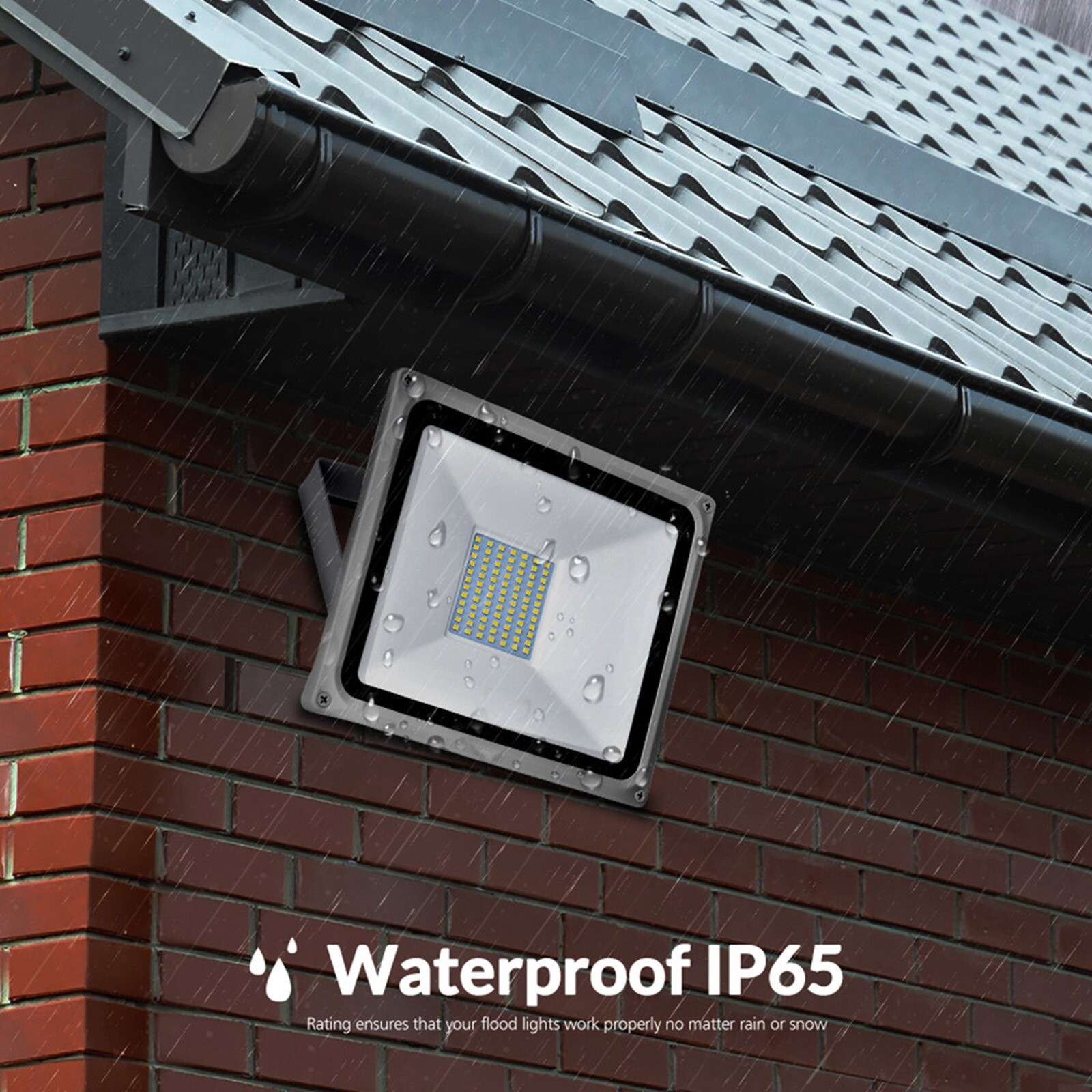 LED Floodlight Outside Light 50W Security Outdoor Garden Lights IP65 - Mycitystee