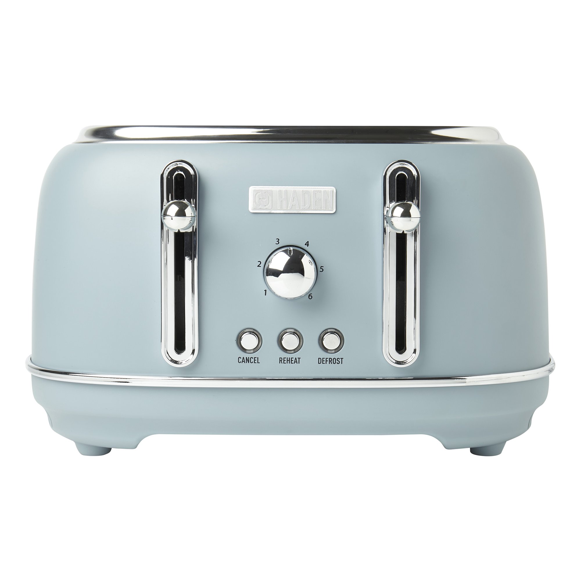 Haden 75026 Highclere 4 Slice， Wide Slot Toaster with Settings in Pool Blue 75026*Hot - Mycitystee
