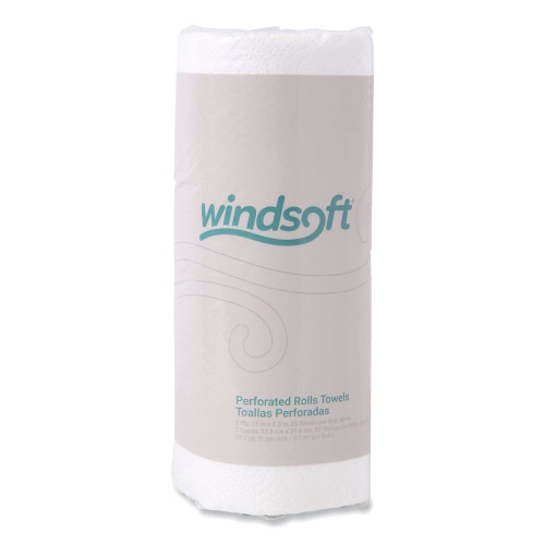 Windsoft Kitchen Roll Towels， 2 Ply， 11 x 8.8， White， 85/Roll (122085RL) - Mycitystee