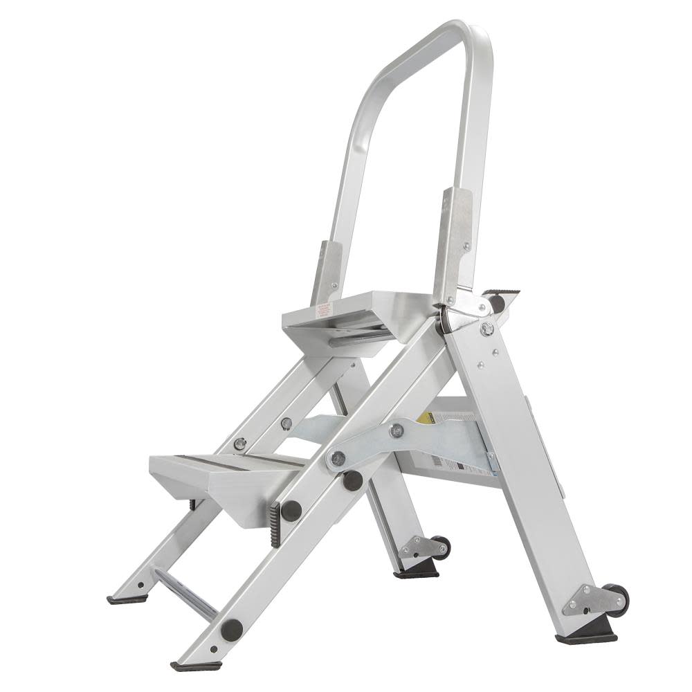 2 Step Aluminum 300-Lb Type IA Step Ladder - Mycitystee