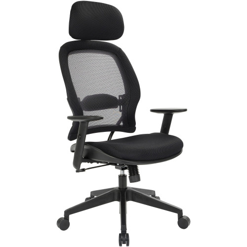 Office Star Professional Air Grid Chair with Adjustable Headrest (55403) - Mycitystee