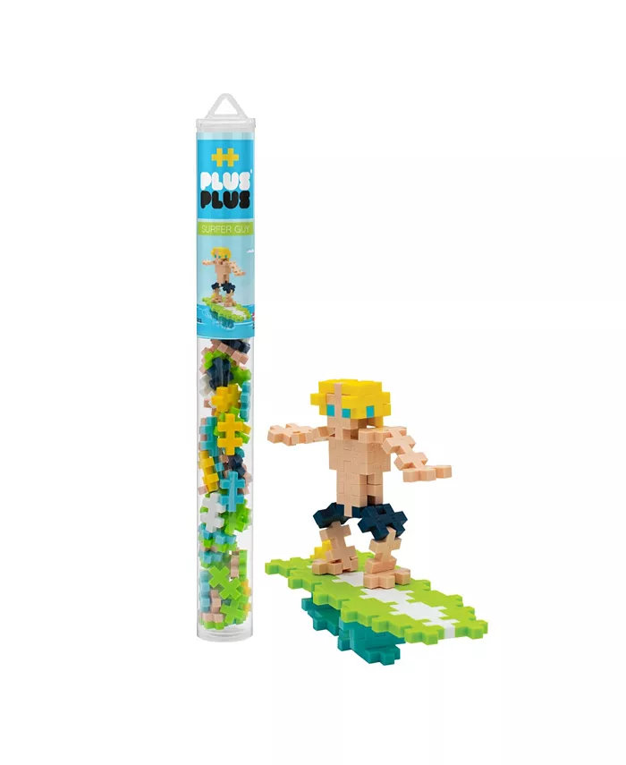 Plus-Plus Mini Building Toy In Tube Surfer Guy， 70 Pieces - Mycitystee