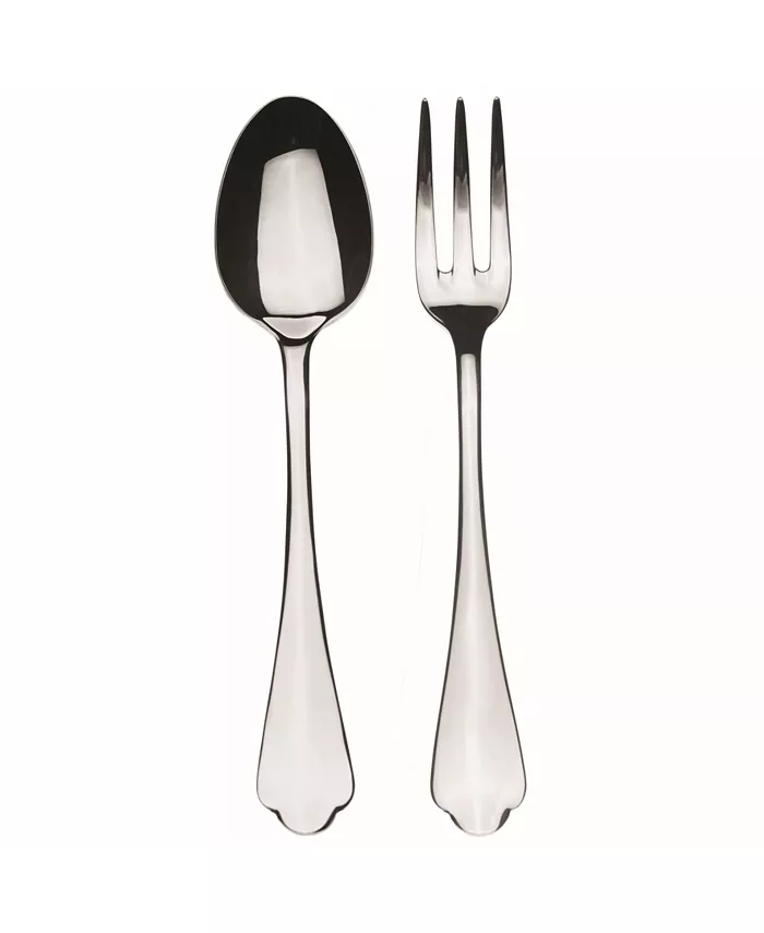Mepra Serving Set Fork and Spoon Dolce Vita Flatware Set， Set of 2 Dolce Vita - Mycitystee