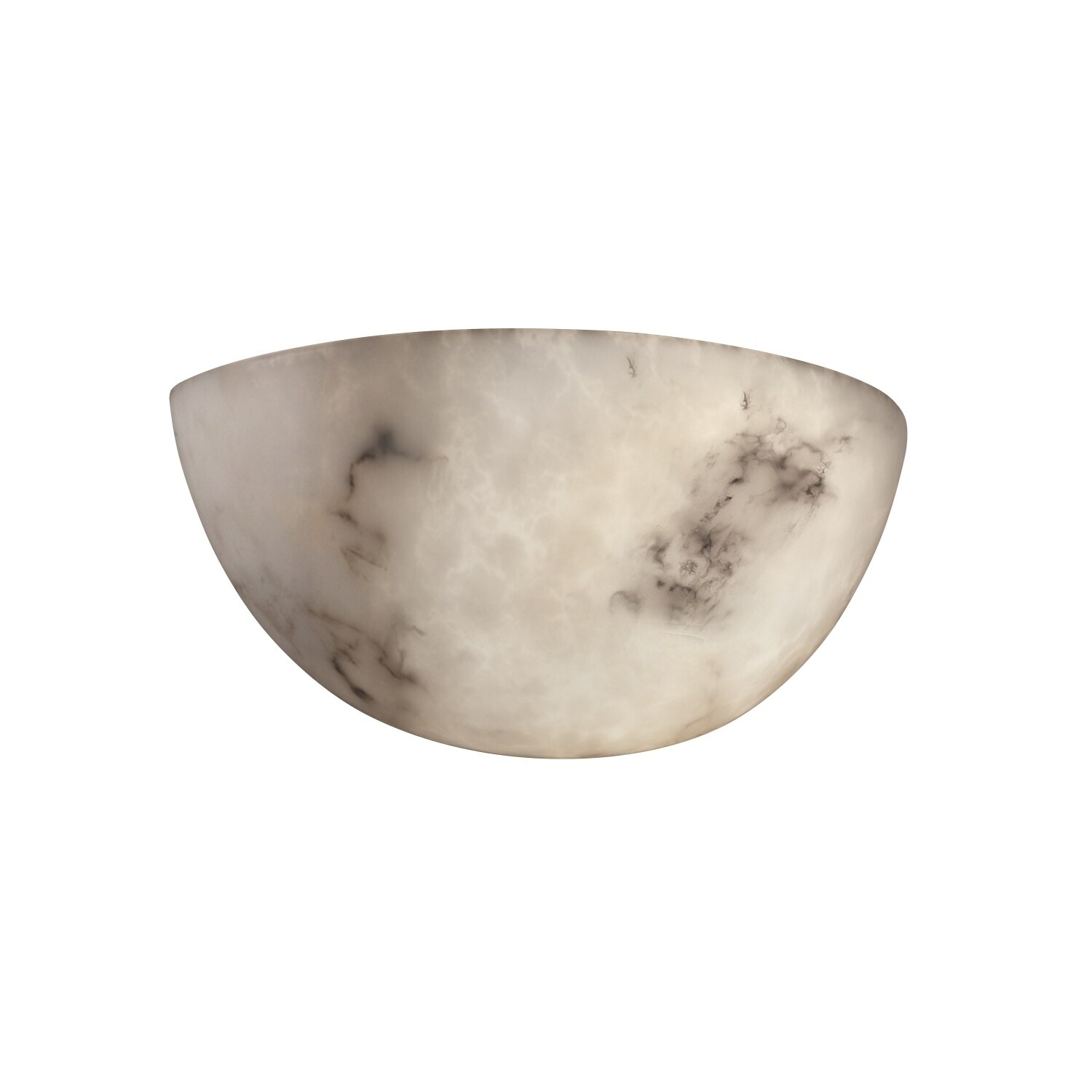 LumenAria 2-light (No Metal) Wall Sconce， Large Quarter Sphere - Mycitystee