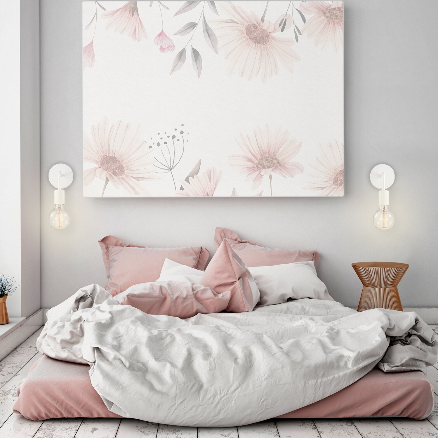 Novogratz x Globe 1-Light Matte White Plug-in or Hardwire Wall Sconce - Mycitystee